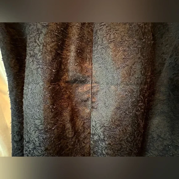 Banana Republic V-Neck Sleeveless Navy Blue Tapestry Dress - Picture 7 of 10